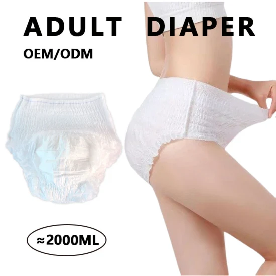 Adult Nappies Supplier All Sizes Disposable Soft Dry Surface Adult Pull Pants Pull up Diapers for Incontinence Person Manufacturer