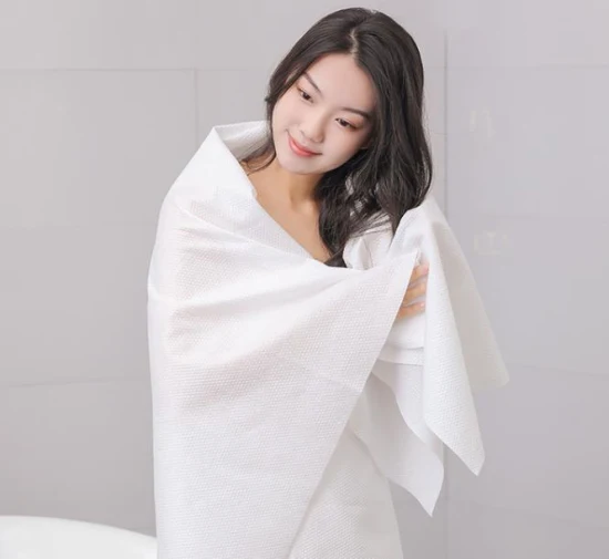Toallas Desechables Personalized Promotional Portable Non-Woven Fabric Compressed Cotton Disposable Travel Bath Towel