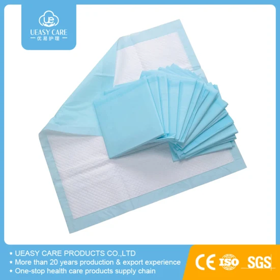 Wholesale Super Absorbent Polymer Gel Underpad Adult Care Waterproof Incontinence Underpad Breathable Soft Cotton Hospital Medical Underpad Baby Care Underpad