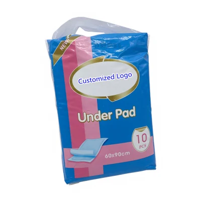 Cotton Heavy Underpads Hospital Underpads for Adult Disposable Blue Sheet